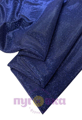 Трикотаж Блеск цвет т.синий/черный