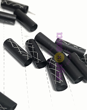 Наконечники для шнура Штрихи ч/б