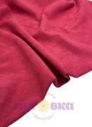 Замша на трикотаже цвет красный