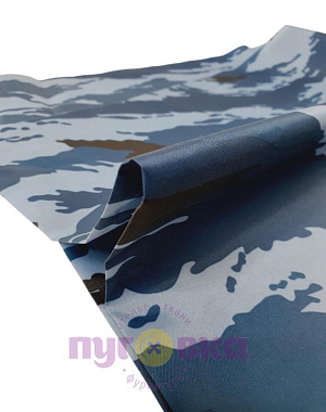 Ткань оксфорд КМФ синий (нато)