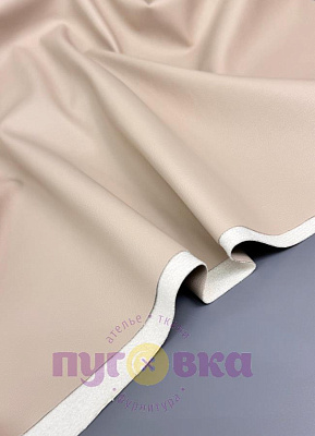 Кожа стрейч на замше цвет крем 14132/11