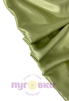 Креп сатин, оливка