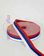 Лента Триколор 2,5 см/ 27м-640 руб