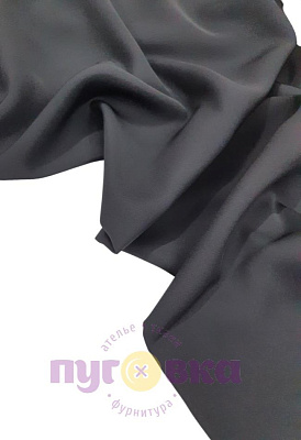 Ткань костюмная Лотос цвет черный