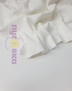 Трикотаж Лапша 3 мм цвет белый сахар