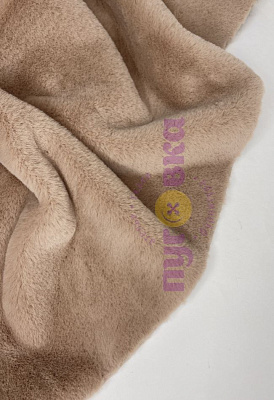 Мех дублированный цвет визон 