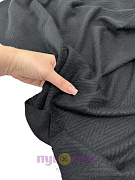 Трикотаж - жаккард Ёлочка цвет черный