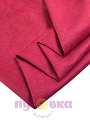 Замша на трикотаже цвет красный