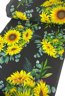 Ваф.полотенце Подсолнух на темном 62190