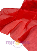 Органза креш с блеском цвет красный