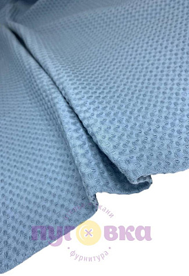 Вафельное полотно цвет голубой камень турция