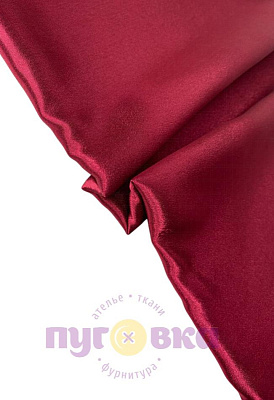 Креп сатин, бордовая вишня