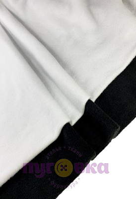 Флис цвет белый тонкий 160 гр.м.2