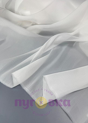 Органза креш цвет белый/ zsz