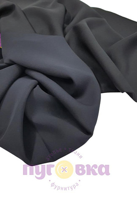 Ткань костюмная Лотос цвет черный