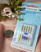 Иглы для БШМ "Гамма" №100,для трикотажа-5 шт