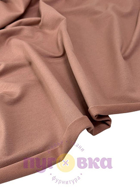 Трикотаж футер 2нитка с лайкрой цвет телесный с п/э пенье