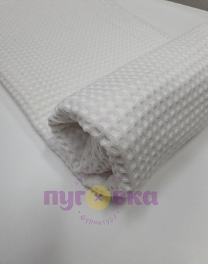 Вафельное полотно цвет белый Турция