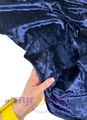 Велюр мрамор цвет темно синий