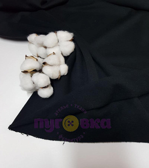 Трикотаж футер 2 нитка начес цвет черный