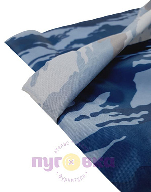 Ткань оксфорд КМФ синий (нато)