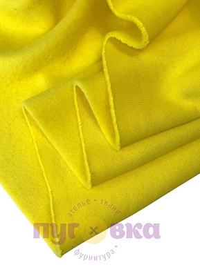 Футер 3х нитка начес цвет желтый лимон карде