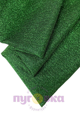 Трикотаж Блеск цвет зеленый