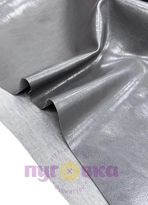 Кожа мебельная цвет серый глянец