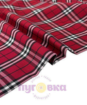 Клетка костюмная цвет красный 9