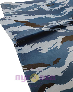 Ткань оксфорд КМФ синий (нато)