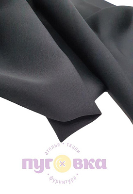 Ткань костюмная Лотос цвет черный