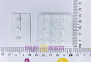 Застежка бельевая 3х1 5,5 см- белый