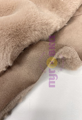 Мех дублированный цвет визон 