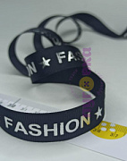 Лампас Фешен черн/серебро 2см