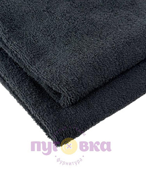 Махровое полотно цвет черный АКЦИЯ