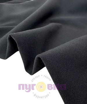 Ткань костюмная Мия цвет черный