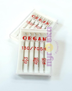 Иглы для бытовых швейных машин ORGAN 70-90 5 шт