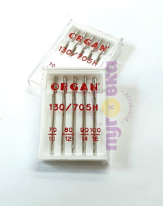 Иглы для бытовых швейных машин ORGAN 70-100 5 шт